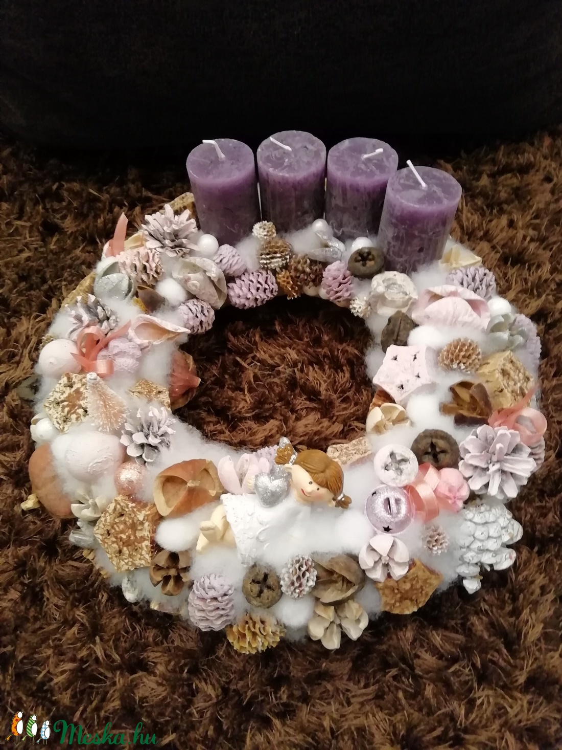 Adventi koszorú  - karácsony - Meska.hu