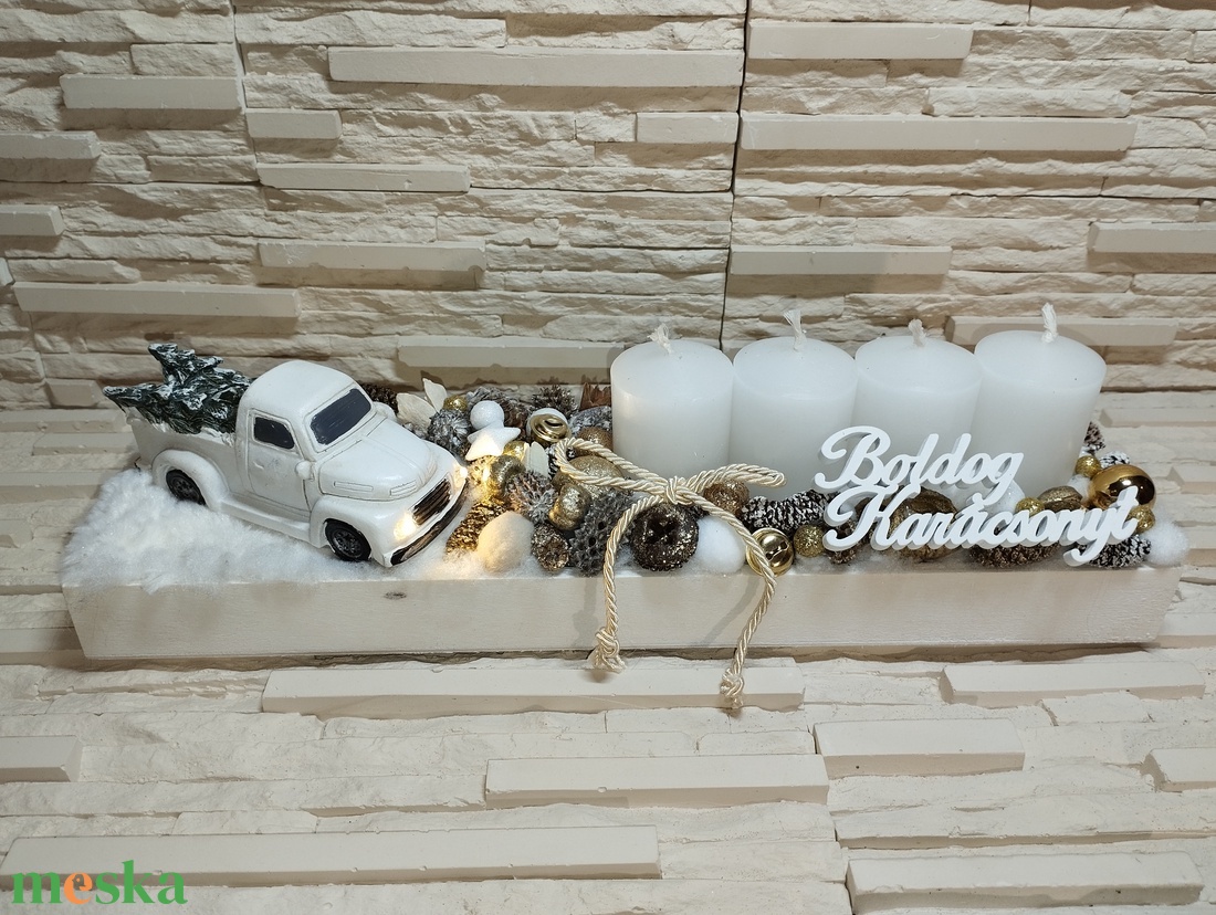 Adventi koszorú  - karácsony - adventi díszek - adventi koszorú - Meska.hu