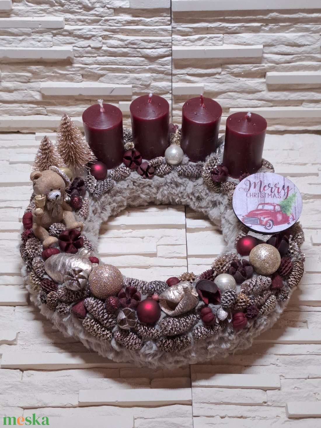 Adventi koszorú - karácsony - adventi díszek - adventi koszorú - Meska.hu Adventi koszorú - karácsony - adventi díszek - adventi koszorú - Meska.hu