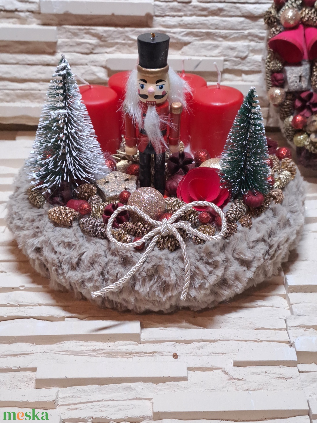 Diótörős adventi koszorú - karácsony - adventi díszek - adventi koszorú - Meska.hu Diótörős adventi koszorú - karácsony - adventi díszek - adventi koszorú - Meska.hu