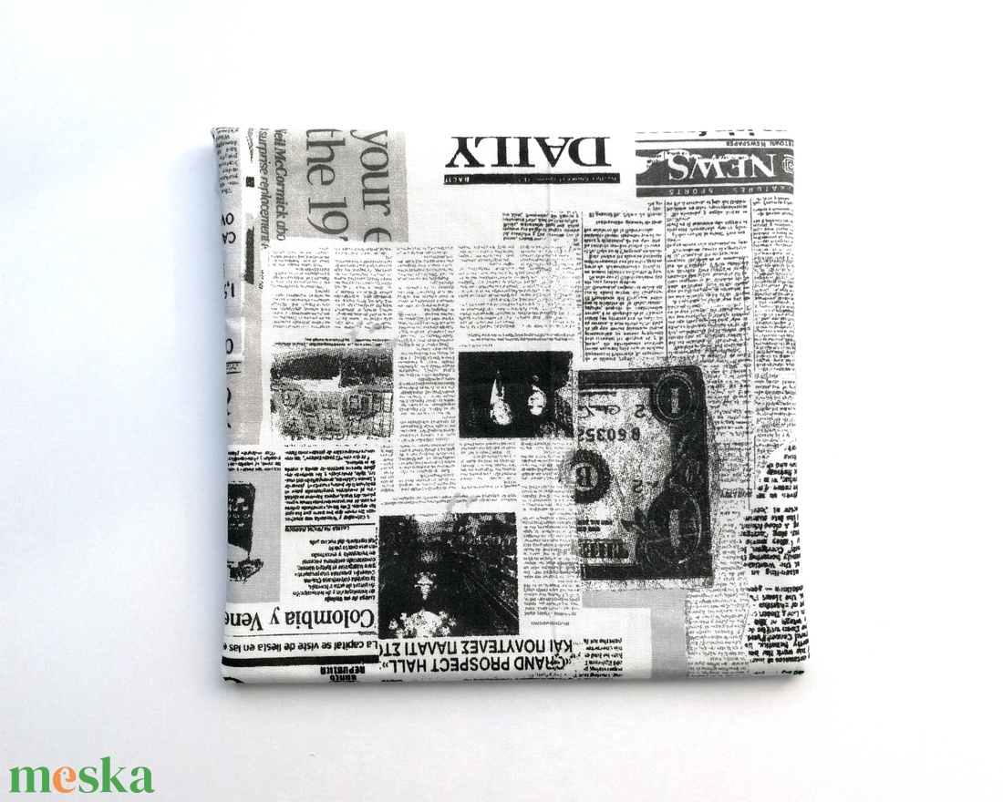 Újságos snackbag, tépőzáras uzsitasak, vízhatlan szendvicstartó, uzsonnás tasak, szendvics tartó újraszalvéta - táska & tok - uzsonna- & ebéd tartó - szendvics csomagoló - Meska.hu