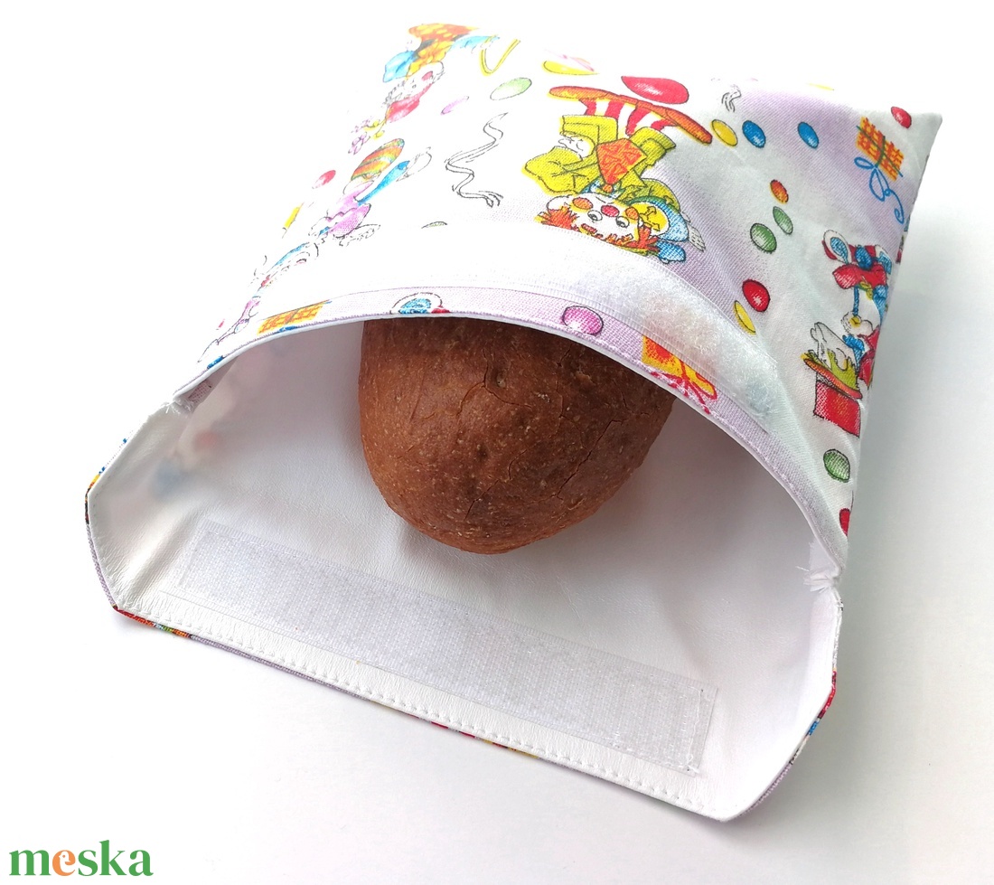 Bohócos snackbag, tépőzáras uzsitasak, vízhatlan szendvicstartó, uzsonnás tasak, szendvics tartó, újraszalvéta - táska & tok - uzsonna- & ebéd tartó - szendvics csomagoló - Meska.hu Bohócos snackbag, tépőzáras uzsitasak, vízhatlan szendvicstartó, uzsonnás tasak, szendvics tartó, újraszalvéta - táska & tok - uzsonna- & ebéd tartó - szendvics csomagoló - Meska.hu
