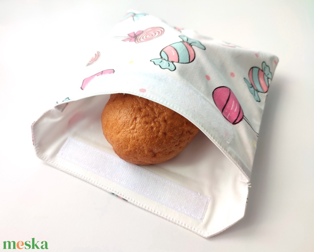 Cukorkás snackbag, tépőzáras szendvics csomagoló - vízhatlan uzsonnás tasak, uzsonnás szendvics csomagoló - táska & tok - uzsonna- & ebéd tartó - szendvics csomagoló - Meska.hu Cukorkás snackbag, tépőzáras szendvics csomagoló - vízhatlan uzsonnás tasak, uzsonnás szendvics csomagoló - táska & tok - uzsonna- & ebéd tartó - szendvics csomagoló - Meska.hu