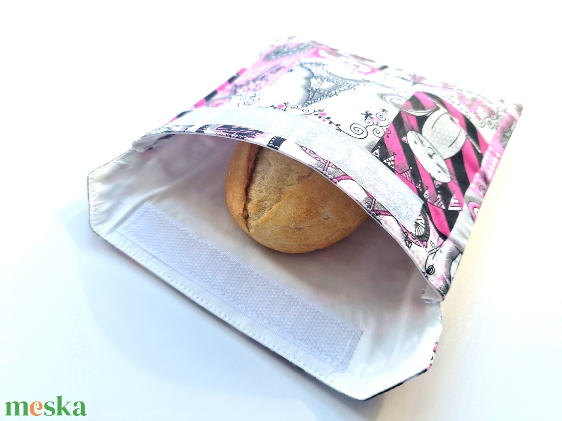 Cicás és biciklis snackbag, tépőzáras uzsitasak, vízhatlan szendvicstartó, uzsonnás tasak, szendvics tartó újraszalvéta - táska & tok - uzsonna- & ebéd tartó - szendvics csomagoló - Meska.hu