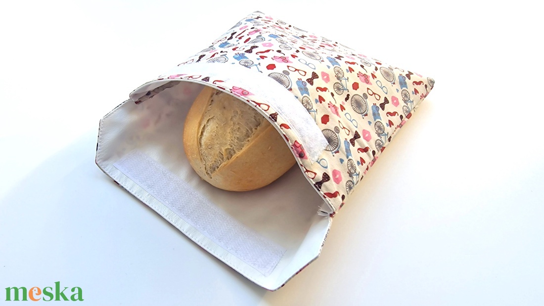 Baglyos, biciklis, snackbag, tépőzáras uzsitasak, vízhatlan szendvicstartó, uzsonnás tasak, uzsonnás szendvics tartó - táska & tok - uzsonna- & ebéd tartó - szendvics csomagoló - Meska.hu