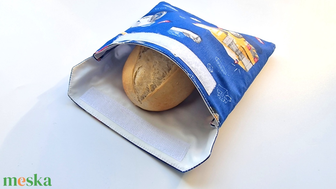 Teherautós, motoros snackbag, tépőzáras uzsitasak, vízhatlan szendvicstartó, uzsonnás tasak, uzsonnás szendvics tartó - táska & tok - uzsonna- & ebéd tartó - szendvics csomagoló - Meska.hu
