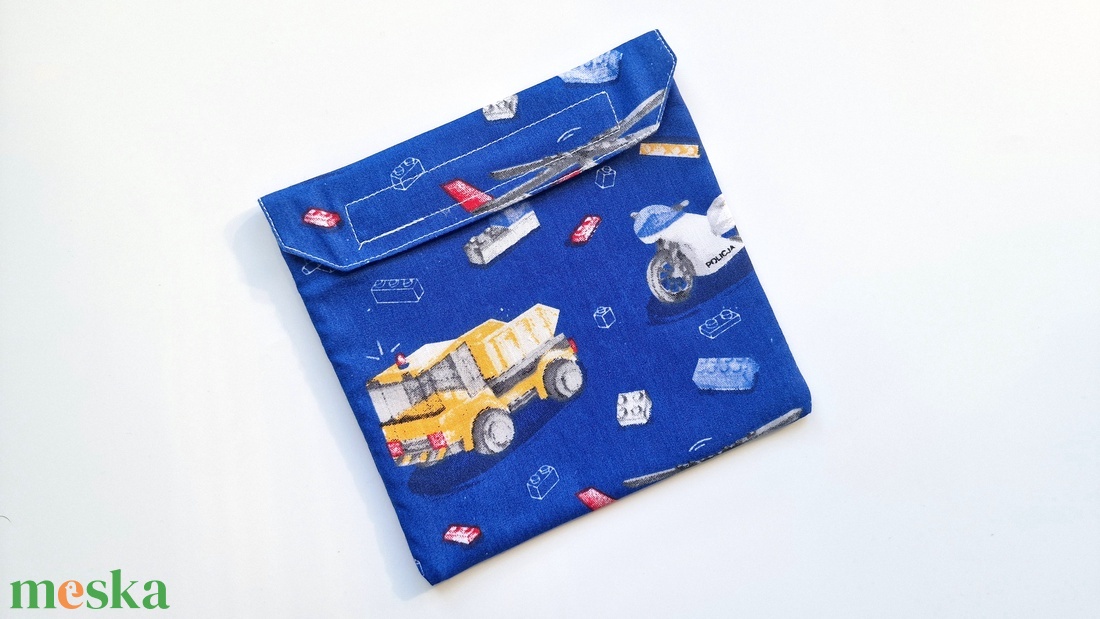 Teherautós, motoros snackbag, tépőzáras uzsitasak, vízhatlan szendvicstartó, uzsonnás tasak, uzsonnás szendvics tartó - táska & tok - uzsonna- & ebéd tartó - szendvics csomagoló - Meska.hu