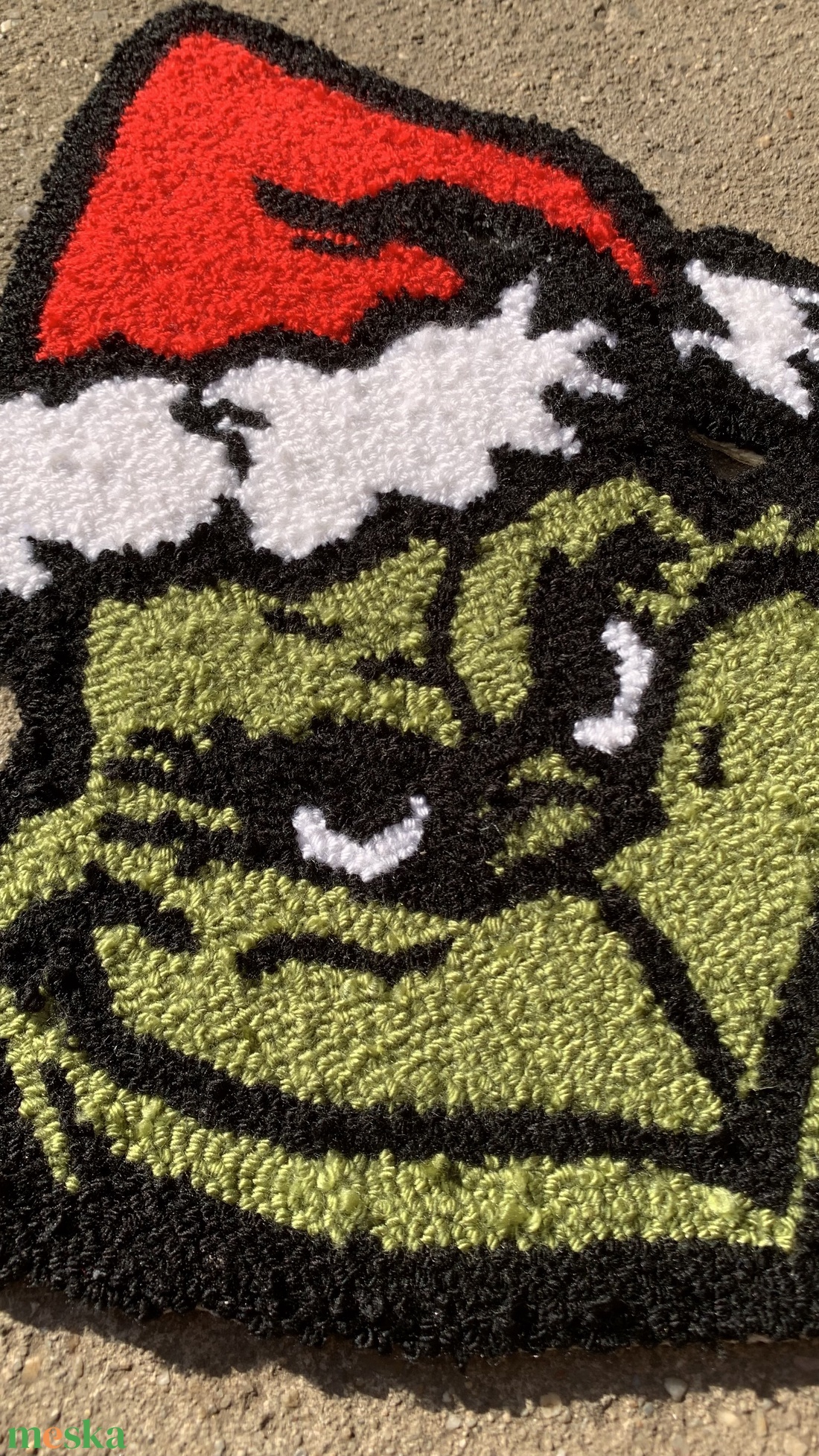 Grinch hímzett fali/asztali dísz - karácsony - karácsonyi lakásdekoráció - karácsonyi lakásdíszek - Meska.hu Grinch hímzett fali/asztali dísz - karácsony - karácsonyi lakásdekoráció - karácsonyi lakásdíszek - Meska.hu