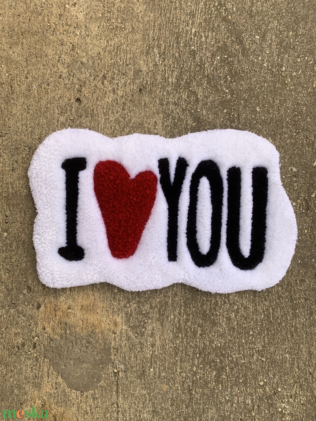 I love you tufting szőnyeg - otthon & életmód - lakástextil - szőnyeg - más típusú szőnyeg - Meska.hu
