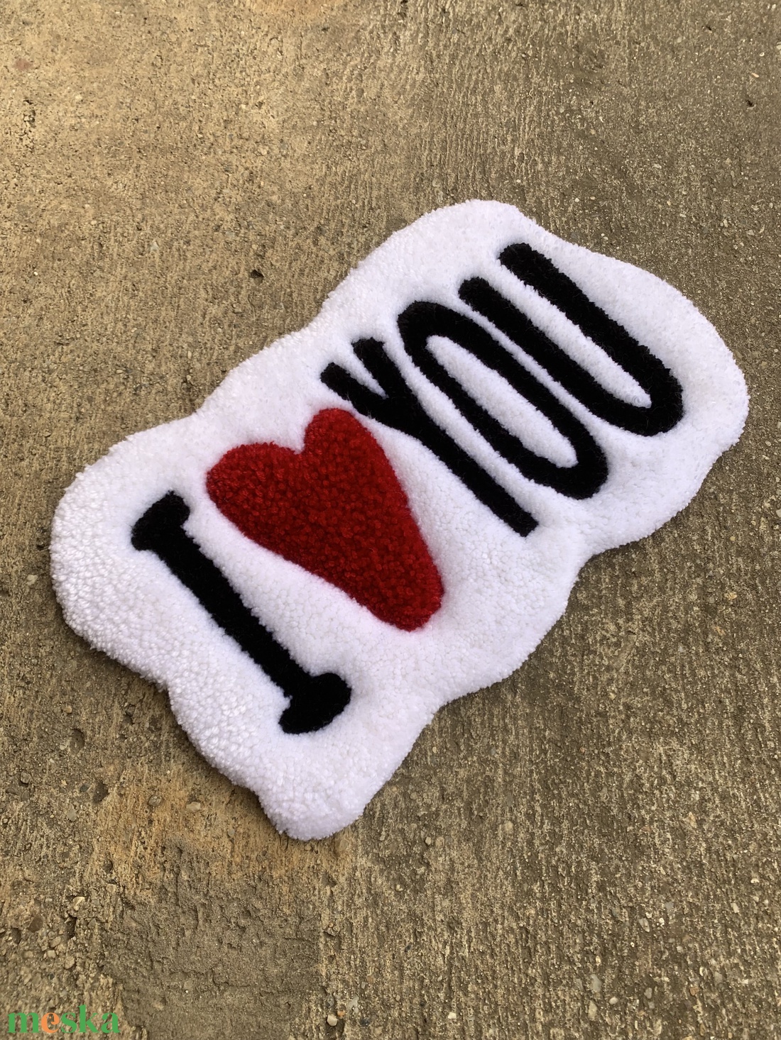 I love you tufting szőnyeg - otthon & életmód - lakástextil - szőnyeg - más típusú szőnyeg - Meska.hu