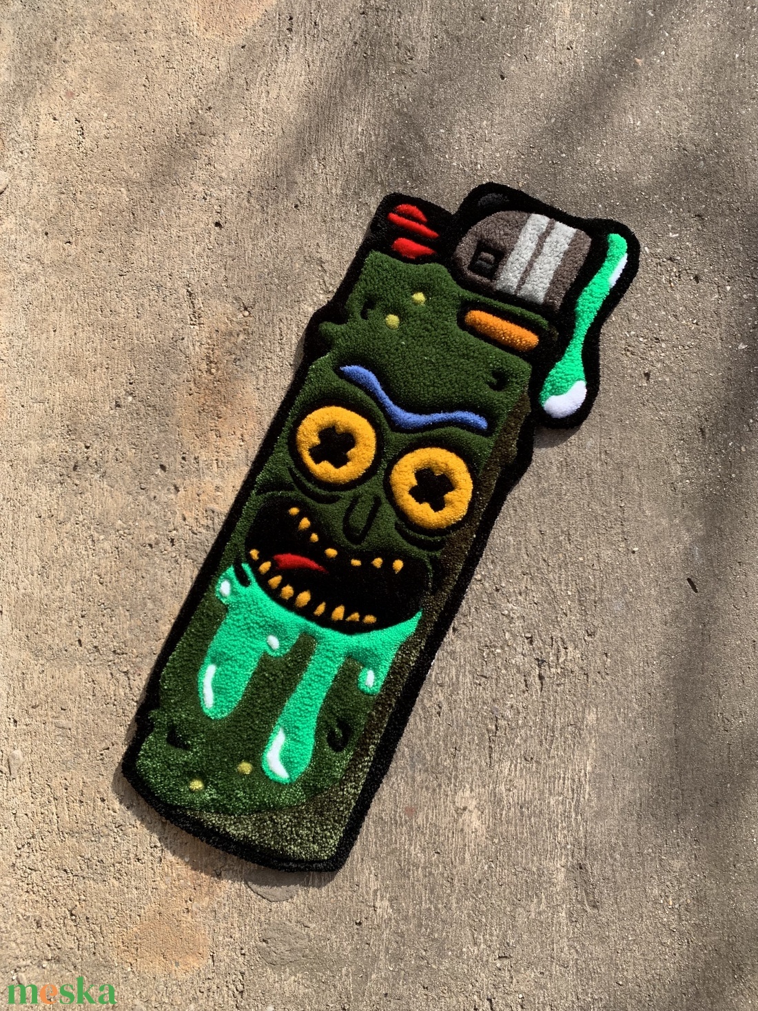 Pickle Rick tufting szőnyeg - otthon & életmód - lakástextil - szőnyeg - más típusú szőnyeg - Meska.hu Pickle Rick tufting szőnyeg - otthon & életmód - lakástextil - szőnyeg - más típusú szőnyeg - Meska.hu