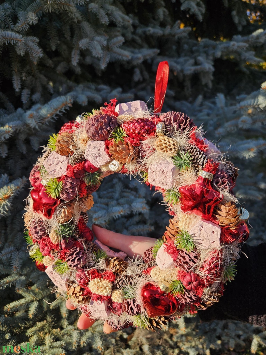 Téli Rubinfény - otthon & életmód - dekoráció - ajtó- és ablak dekoráció - ajtódísz & kopogtató - Meska.hu