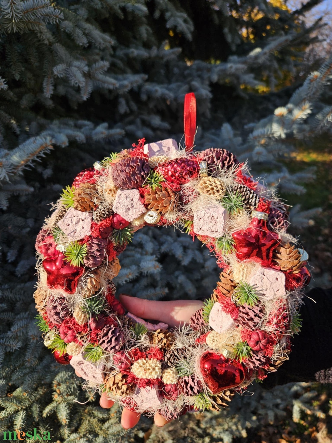 Téli Rubinfény - otthon & életmód - dekoráció - ajtó- és ablak dekoráció - ajtódísz & kopogtató - Meska.hu