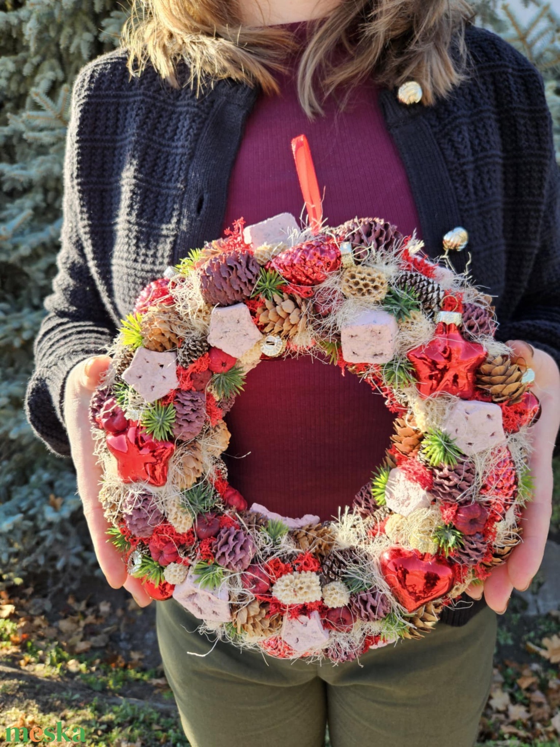 Téli Rubinfény - otthon & életmód - dekoráció - ajtó- és ablak dekoráció - ajtódísz & kopogtató - Meska.hu