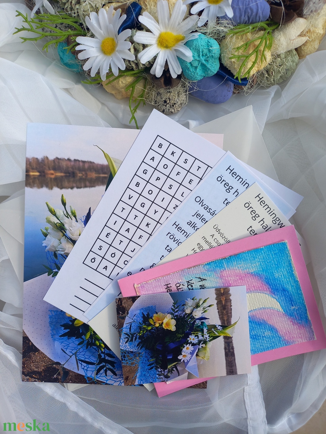 Hemingway ajtódísz szett - otthon & életmód - dekoráció - ajtó- és ablak dekoráció - ajtódísz & kopogtató - Meska.hu