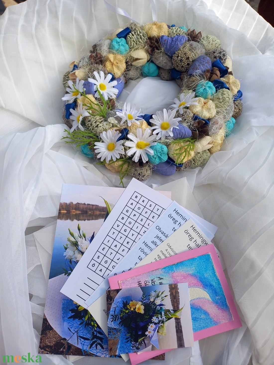 Hemingway ajtódísz szett - otthon & életmód - dekoráció - ajtó- és ablak dekoráció - ajtódísz & kopogtató - Meska.hu