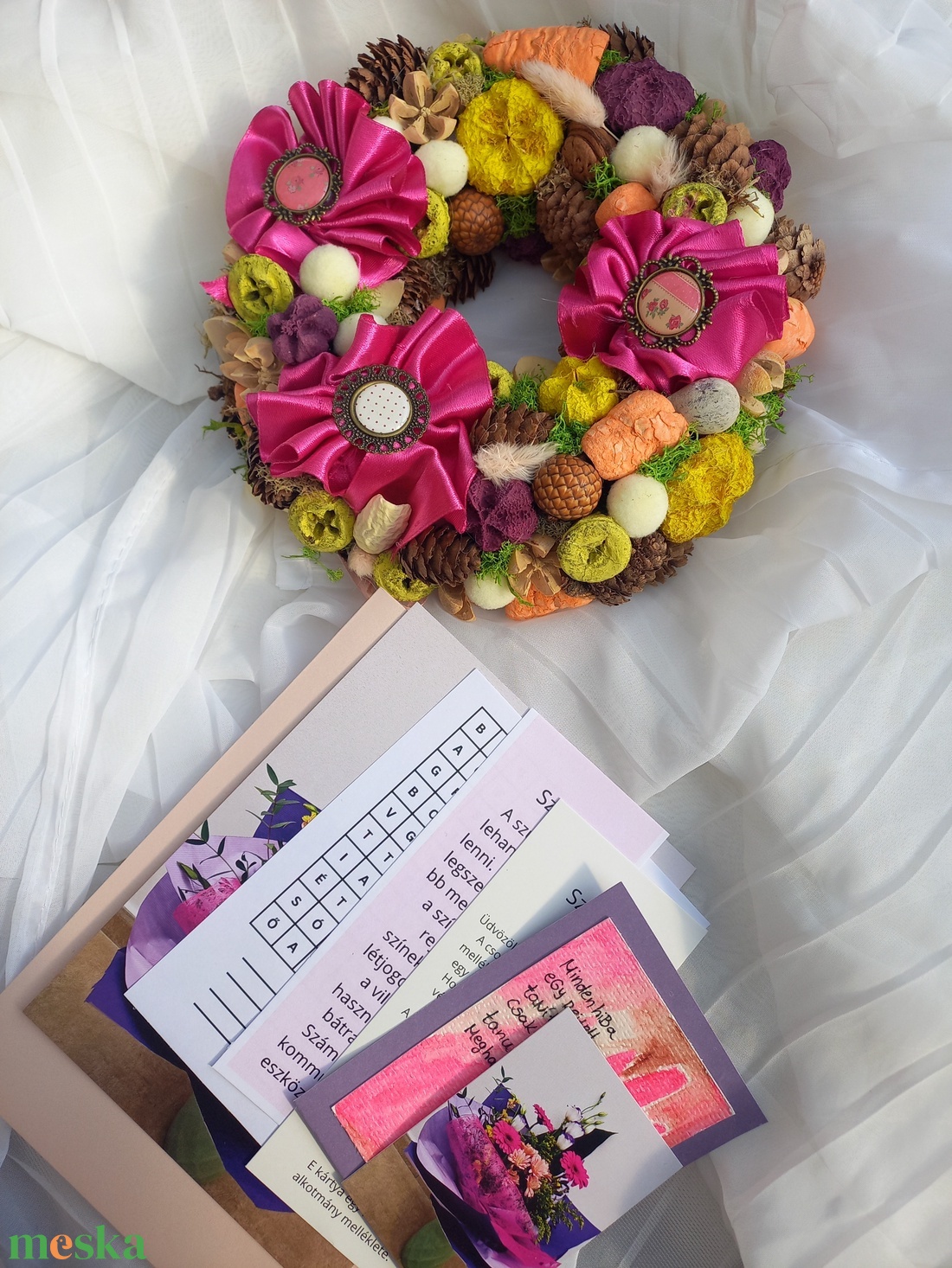 Színek ajtódísz szett - otthon & életmód - dekoráció - ajtó- és ablak dekoráció - ajtódísz & kopogtató - Meska.hu