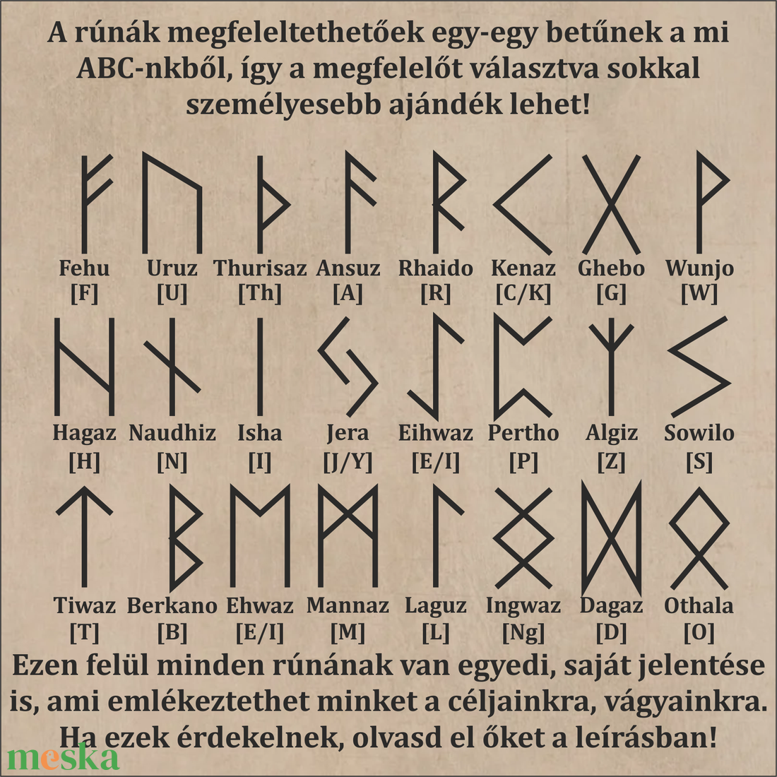 Állókő fa medál - ékszer - nyaklánc - medál - Meska.hu
