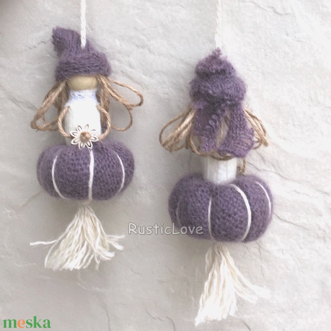 Levendulalányka akasztóval - otthon & életmód - gyertya, illat, aroma - illatzsák - Meska.hu