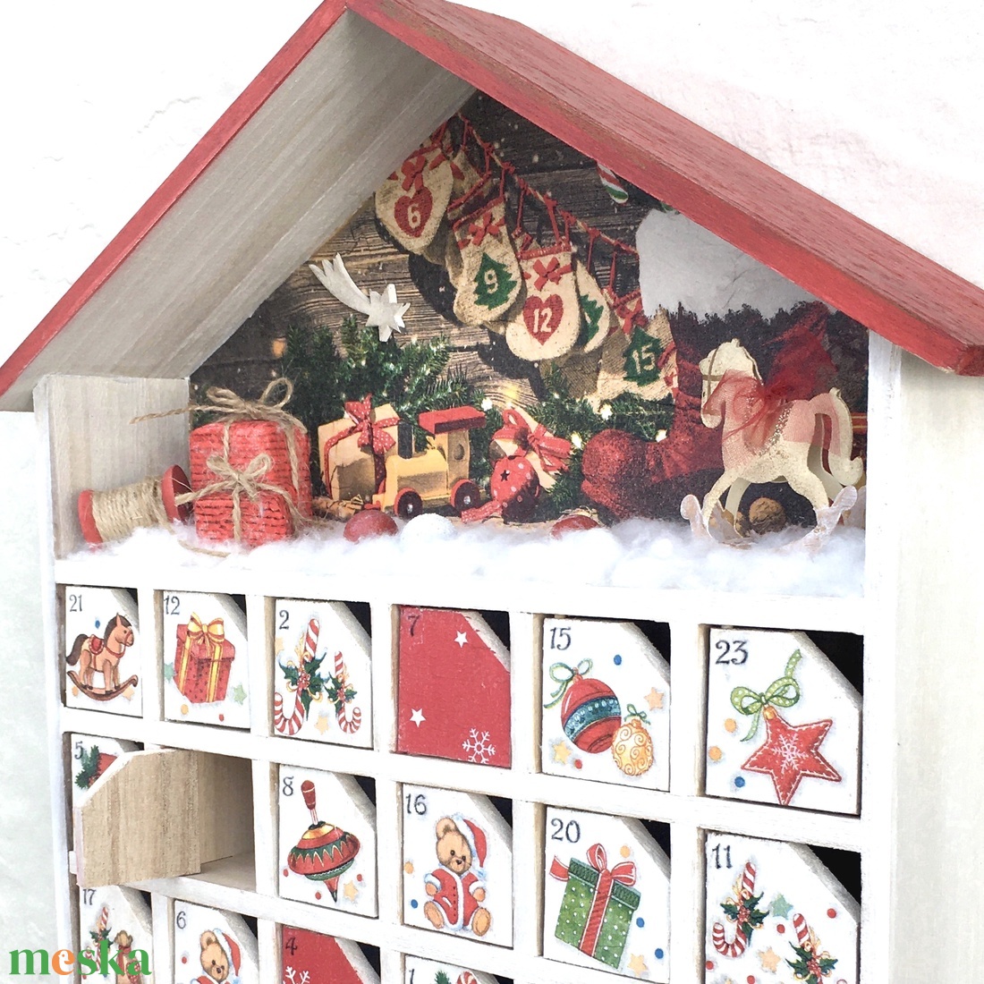 Fa adventi kalendárium, naptár - karácsony - adventi díszek - adventi naptár - Meska.hu Fa adventi kalendárium, naptár - karácsony - adventi díszek - adventi naptár - Meska.hu