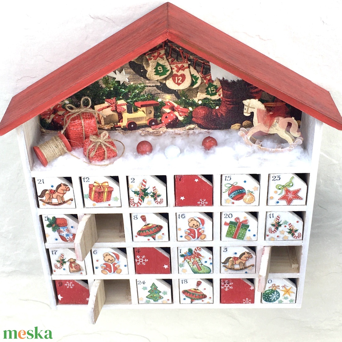 Fa adventi kalendárium, naptár - karácsony - adventi díszek - adventi naptár - Meska.hu Fa adventi kalendárium, naptár - karácsony - adventi díszek - adventi naptár - Meska.hu