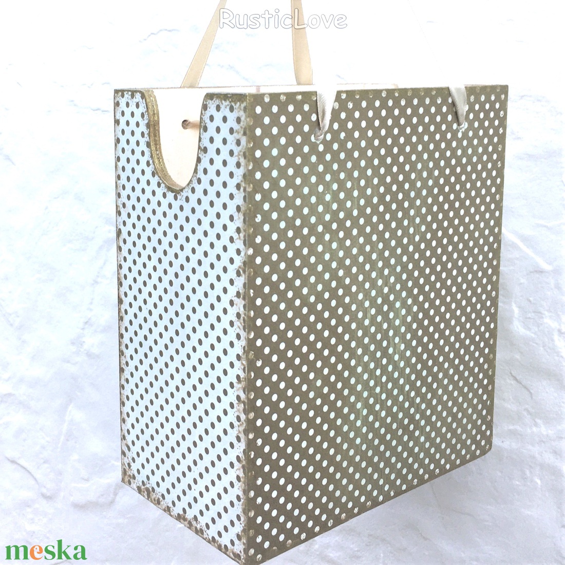 Fa tasak ajándékhoz - mackócsalád  - karácsony - karácsonyi ajándékozás - karácsonyi ajándékcsomagolás - Meska.hu