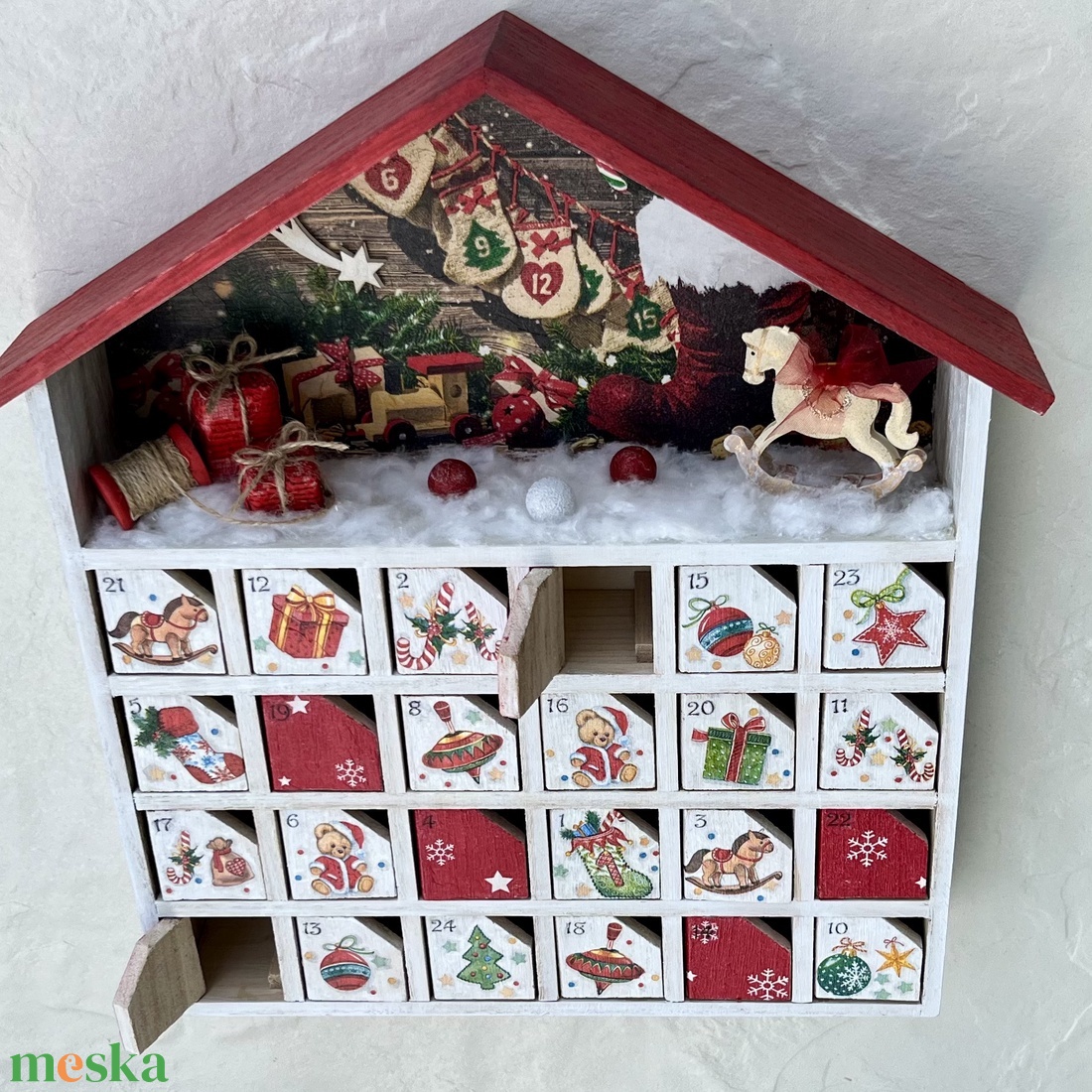 Fa adventi kalendárium, naptár - karácsony - adventi díszek - adventi naptár - Meska.hu Fa adventi kalendárium, naptár - karácsony - adventi díszek - adventi naptár - Meska.hu