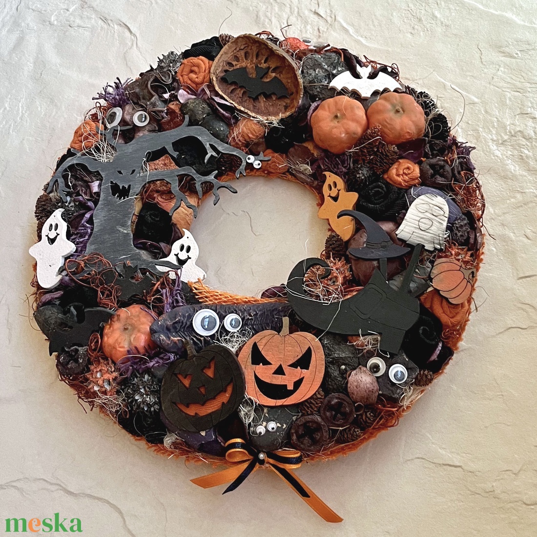 Halloween kopogtató - otthon & életmód - dekoráció - halloween - halloweeni ajtódíszek és ablakdíszek - Meska.hu Halloween kopogtató - otthon & életmód - dekoráció - halloween - halloweeni ajtódíszek és ablakdíszek - Meska.hu