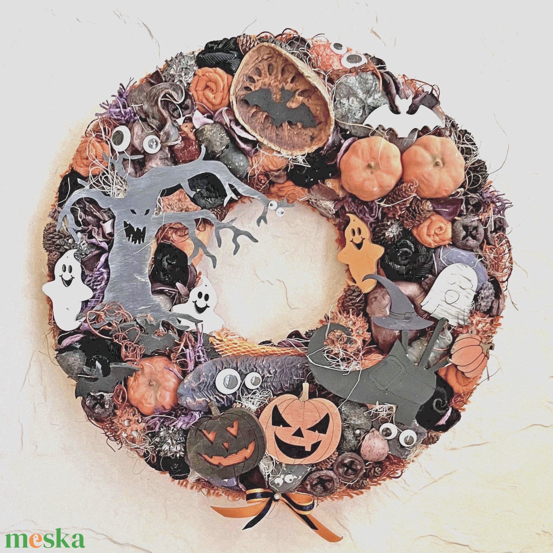 Halloween kopogtató - otthon & életmód - dekoráció - halloween - halloweeni ajtódíszek és ablakdíszek - Meska.hu