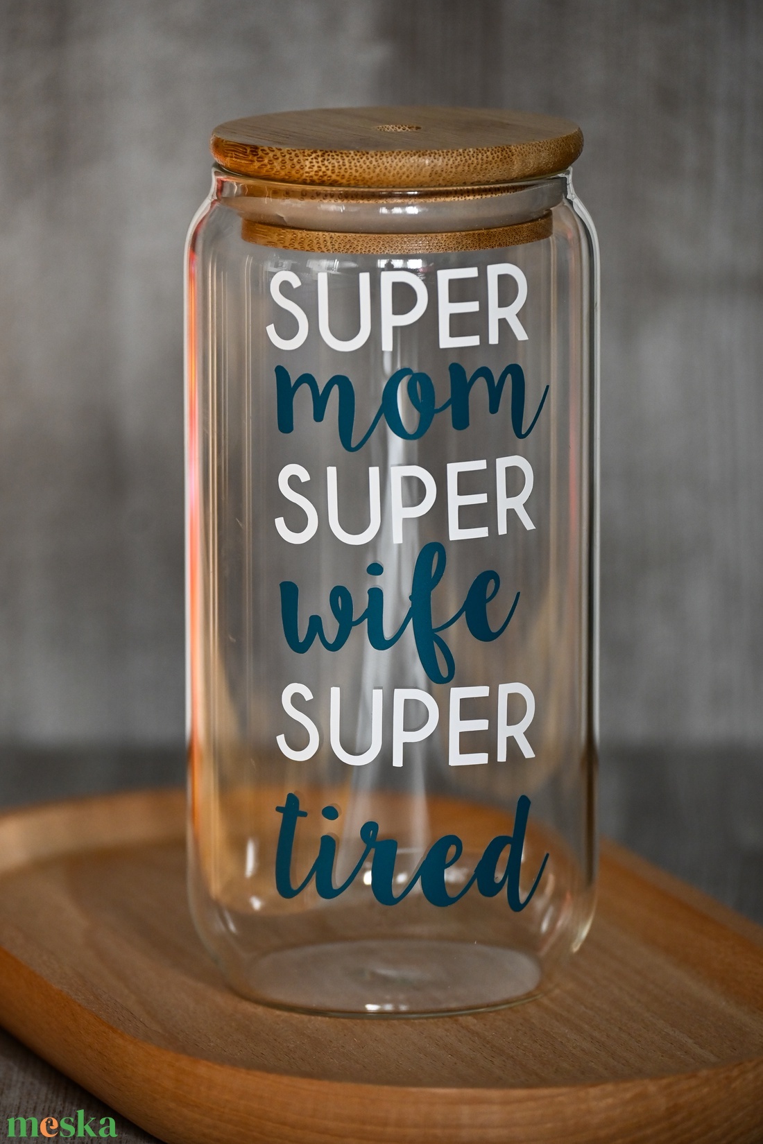 Super Mom vinyl kávés pohár � 500 ml - otthon & életmód - konyhafelszerelés, tálalás - tálalás - pohár - Meska.hu