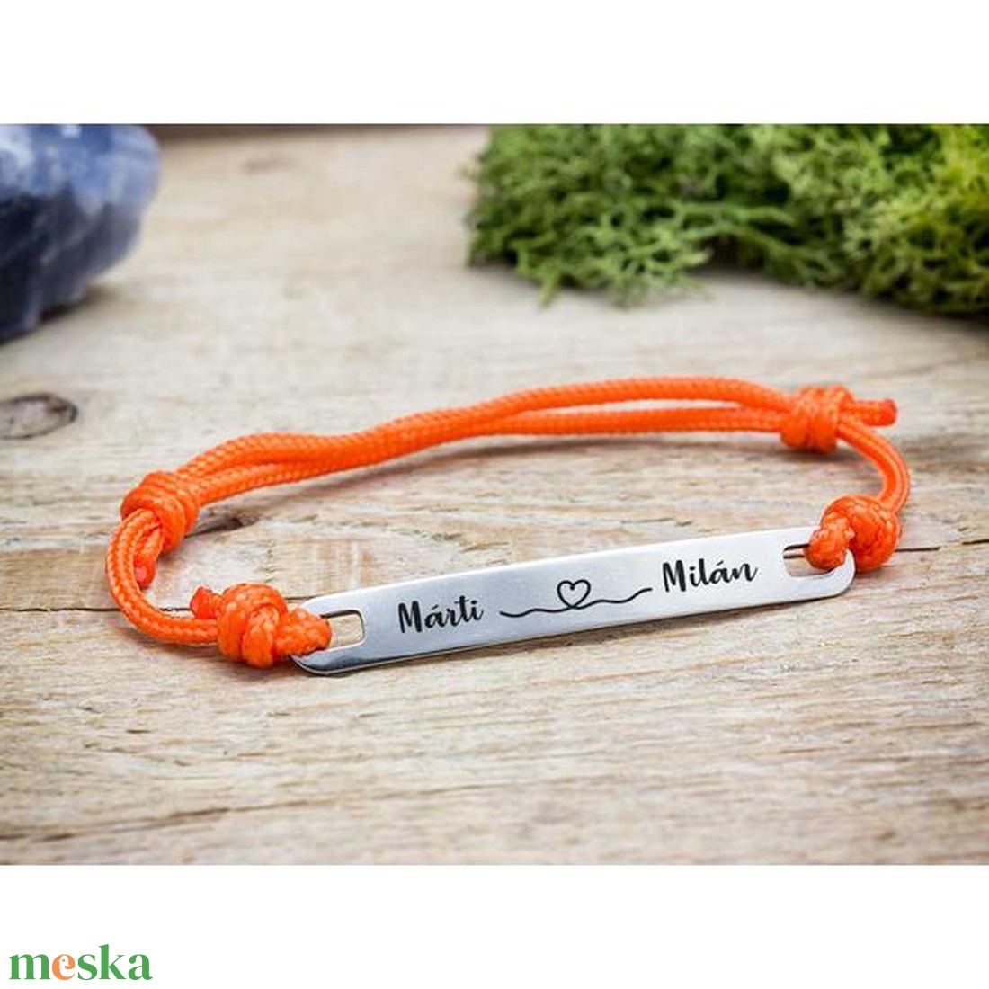 Ígéret egyedi lapbetétes narancssárga microcord karkötő - ékszer - karkötő - névre szóló karkötő - Meska.hu Ígéret egyedi lapbetétes narancssárga microcord karkötő - ékszer - karkötő - névre szóló karkötő - Meska.hu