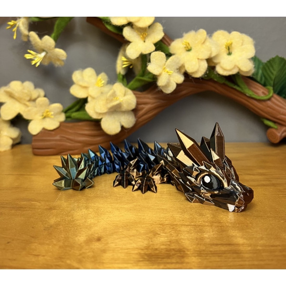 3d nyomtatott mini kristály sárkány - játék & sport - plüssállat & játékfigura - más figura - Meska.hu