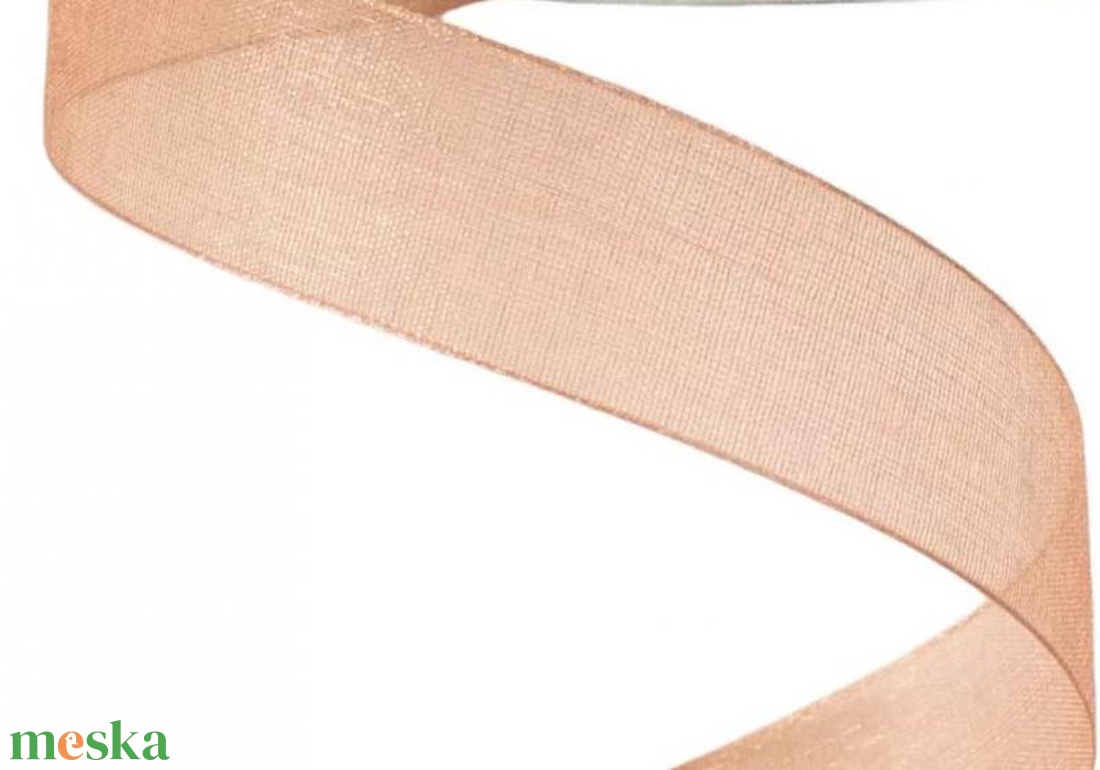 Organza szalag 20mmx20m - púder bézs - kellékek & szerszámok - rövidáru - szalag, pánt - textilszalag - Meska.hu Organza szalag 20mmx20m - púder bézs - kellékek & szerszámok - rövidáru - szalag, pánt - textilszalag - Meska.hu