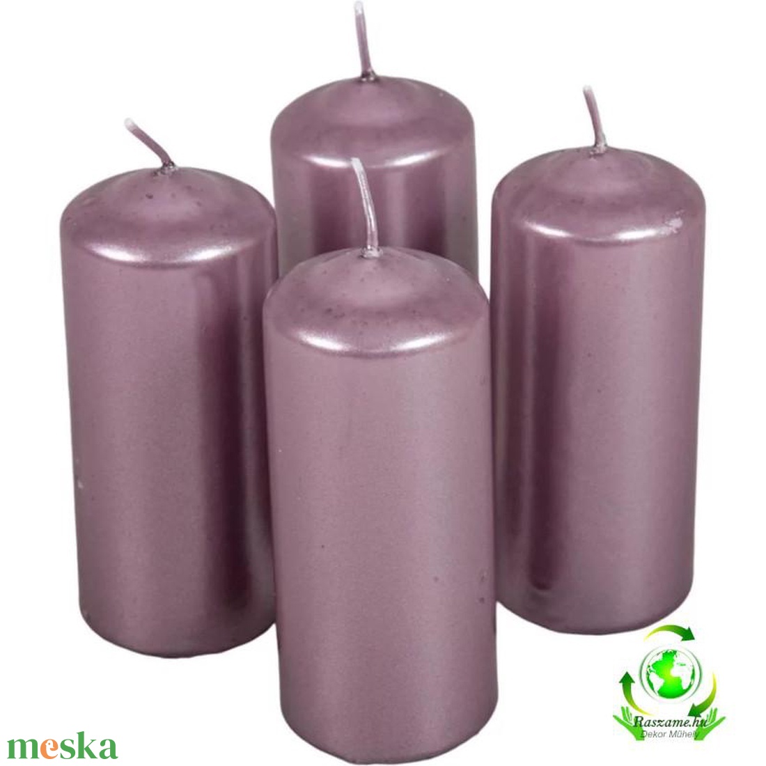 Metál henger gyertya szett 50x120mm - halvány lila - kellékek & szerszámok - dekorációs kellékek - dekorációs gyertya - Meska.hu Metál henger gyertya szett 50x120mm - halvány lila - kellékek & szerszámok - dekorációs kellékek - dekorációs gyertya - Meska.hu