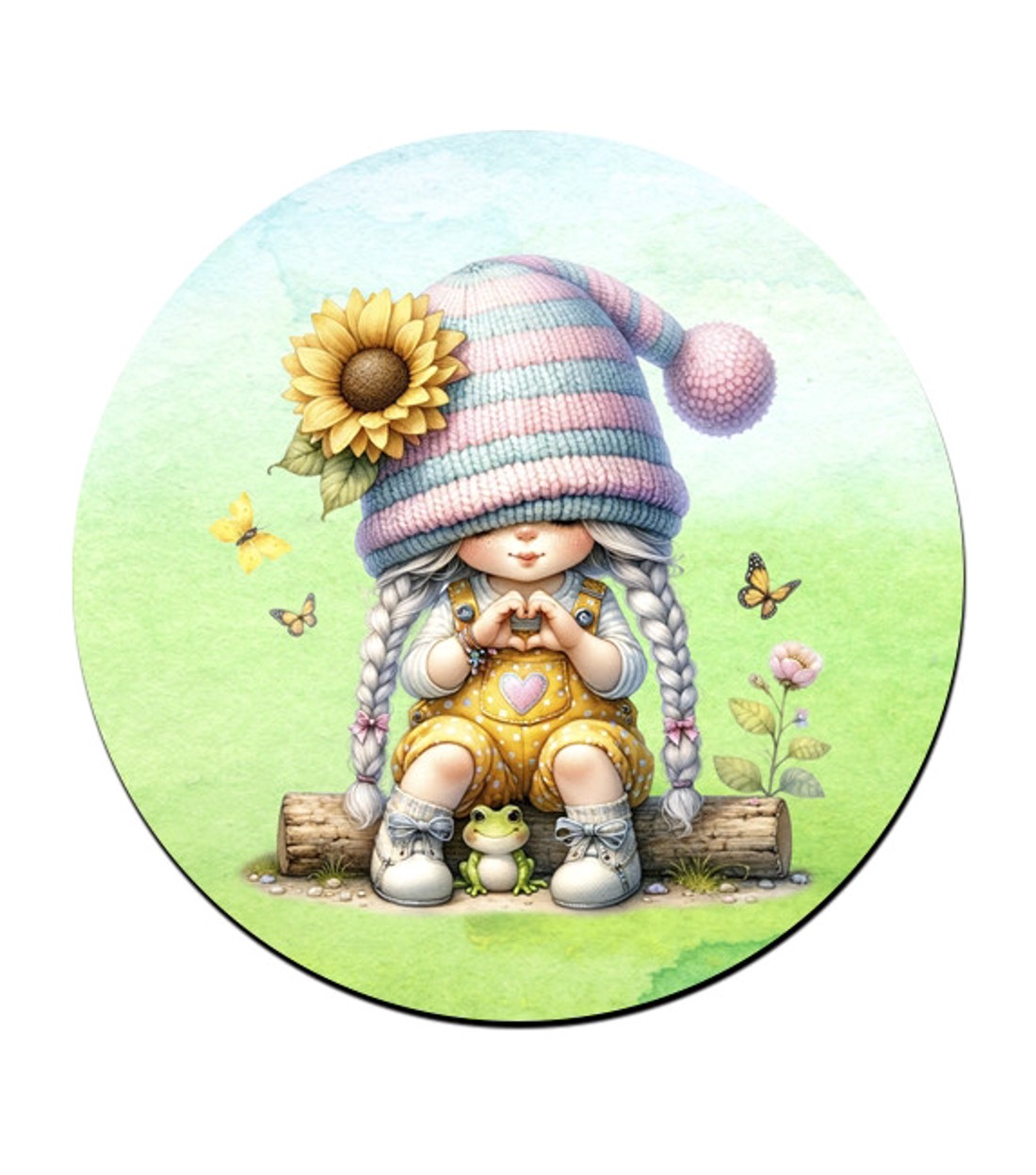 6 db cuki napraforgós manó alátét szett (#75) -  - Meska.hu