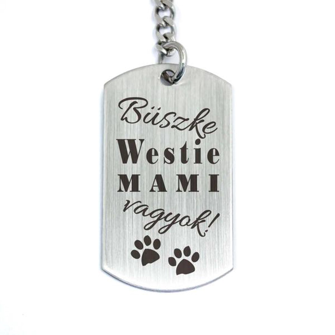 Büszke westie mami vagyok acél medálos kulcstartó - táska & tok - kulcstartó & táskadísz - kulcstartó - Meska.hu Büszke westie mami vagyok acél medálos kulcstartó - táska & tok - kulcstartó & táskadísz - kulcstartó - Meska.hu