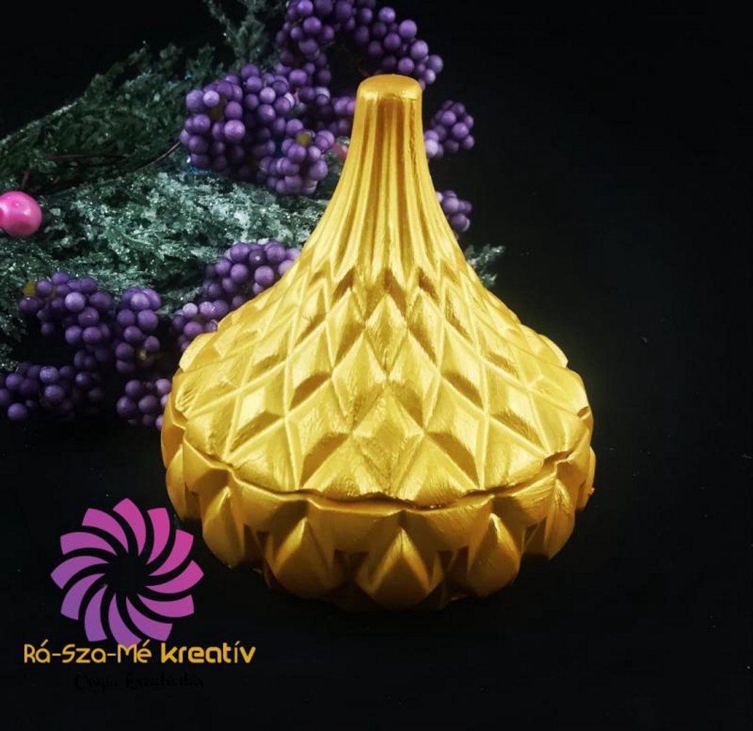 Kúpos Ékszertartó - arany - ékszer - ékszertartó - ékszerdoboz - Meska.hu