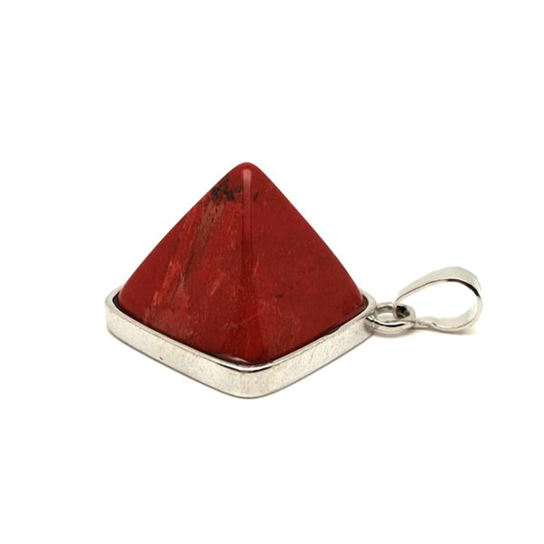 Piramis medál fémmel Jáspis vörös 2x2cm - ékszer - nyaklánc - medál - Meska.hu Piramis medál fémmel Jáspis vörös 2x2cm - ékszer - nyaklánc - medál - Meska.hu