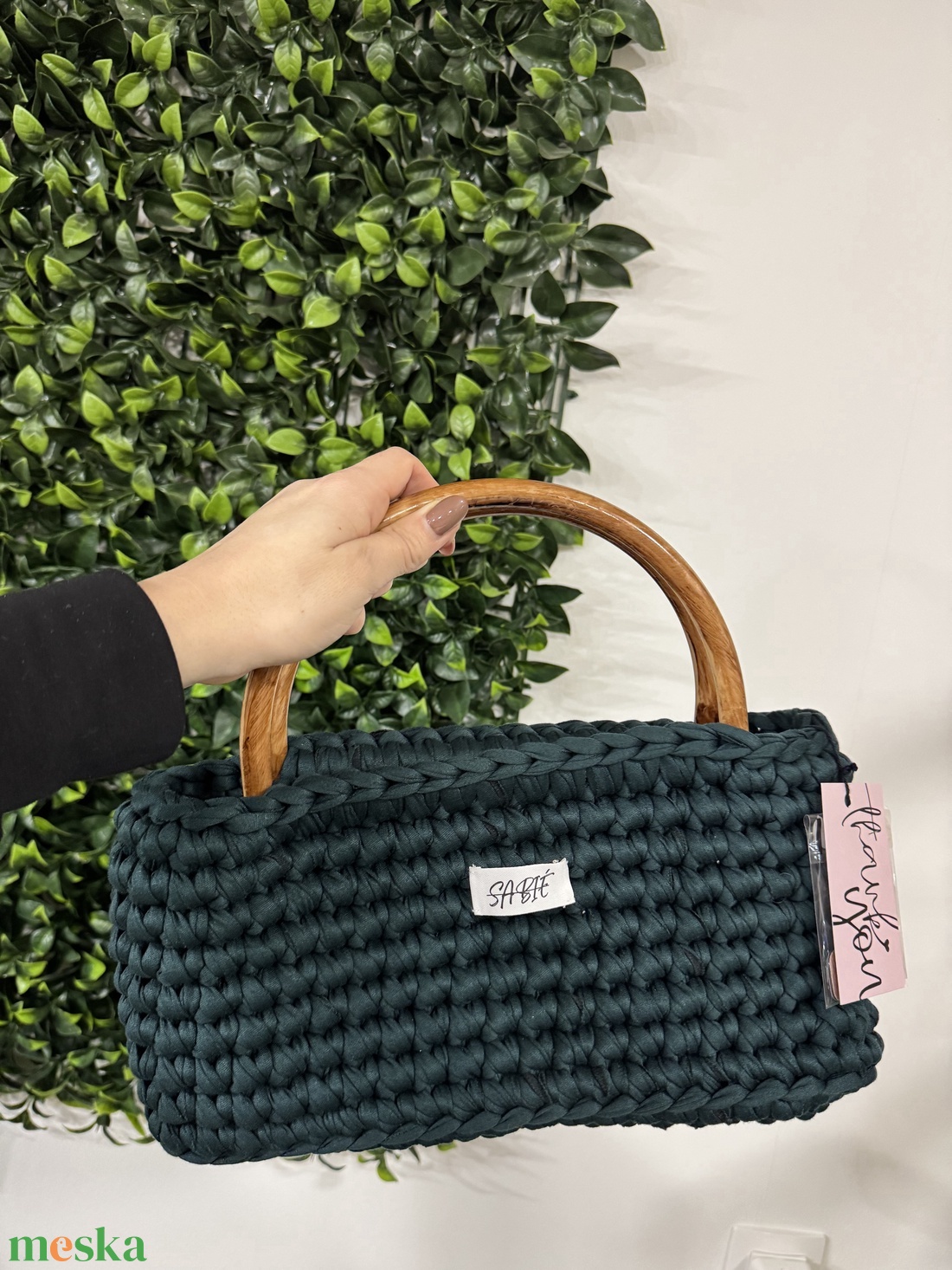 Horgolt SABIÉ kézitáska  - táska & tok - kézitáska & válltáska - kézitáska - Meska.hu