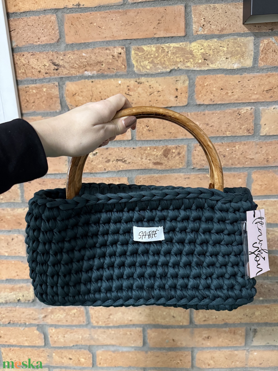 Horgolt SABIÉ kézitáska  - táska & tok - kézitáska & válltáska - kézitáska - Meska.hu