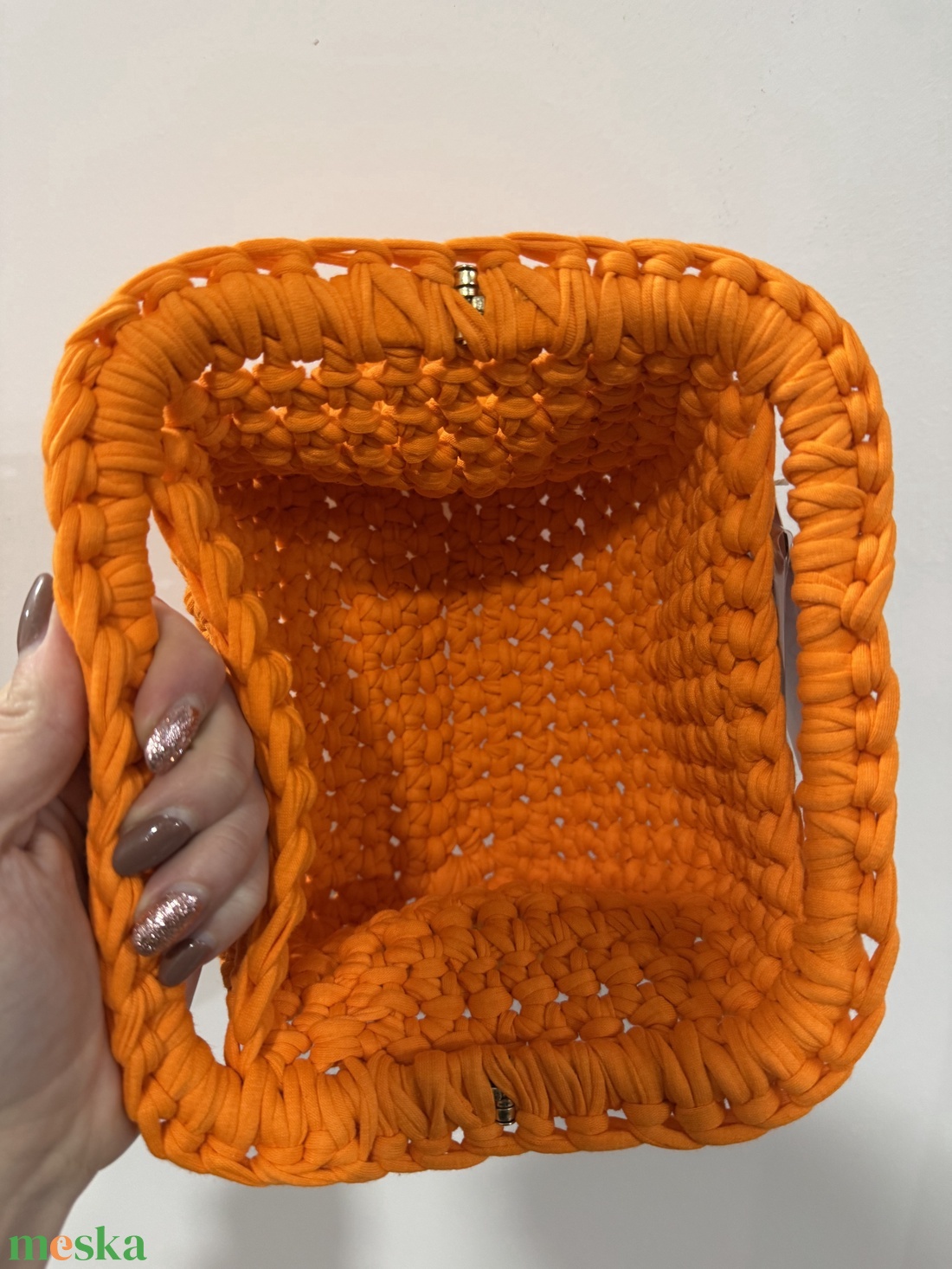 Horgolt SABIÉ kézitáska vagy neszesszer - táska & tok - kézitáska & válltáska - kézitáska - Meska.hu