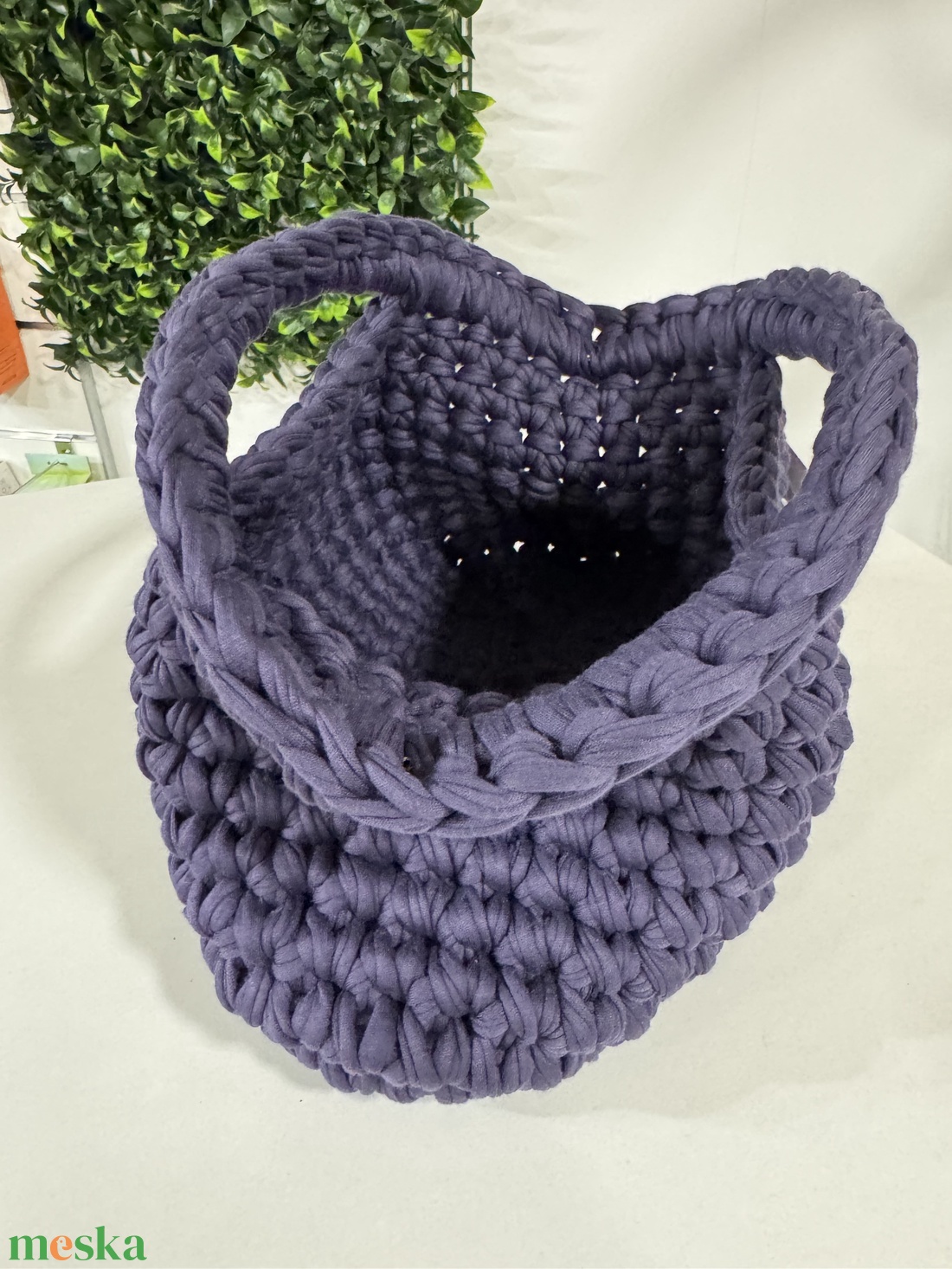 Horgolt lila színű SABIÉ kézitáska vagy neszesszer  - táska & tok - kézitáska & válltáska - kézitáska - Meska.hu