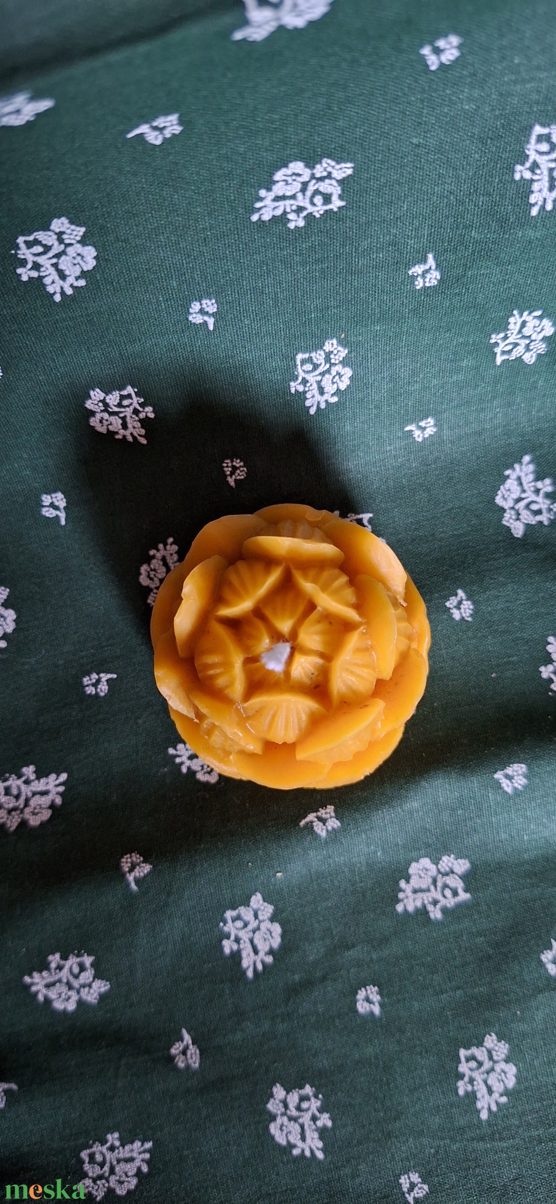 Lótusz méhviasz gyertya - otthon & életmód - gyertya, illat, aroma - gyertya - Meska.hu