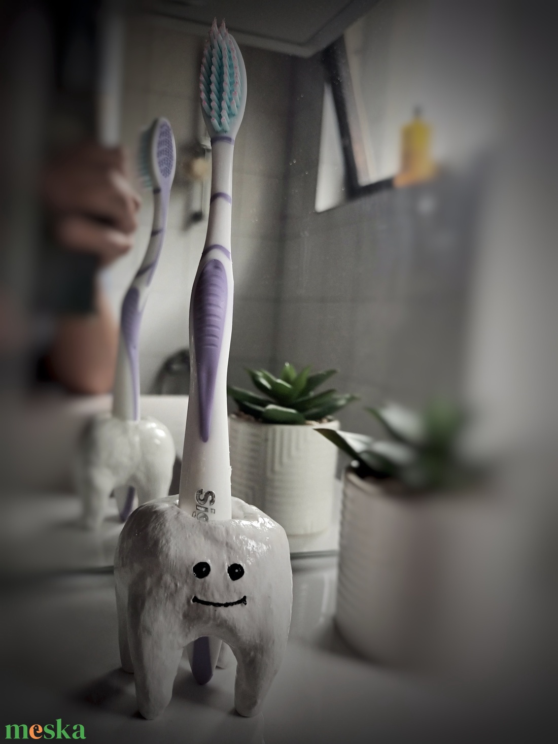 Fogkefe tartó - otthon & életmód - fürdőszoba - fogkefetartó - Meska.hu