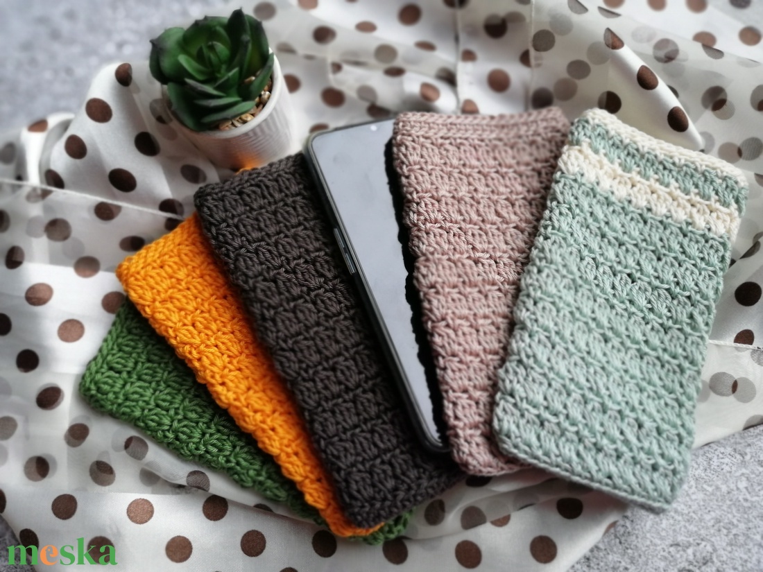 Horgolt mobiltok - táska & tok - pénztárca & más tok - telefontok - Meska.hu