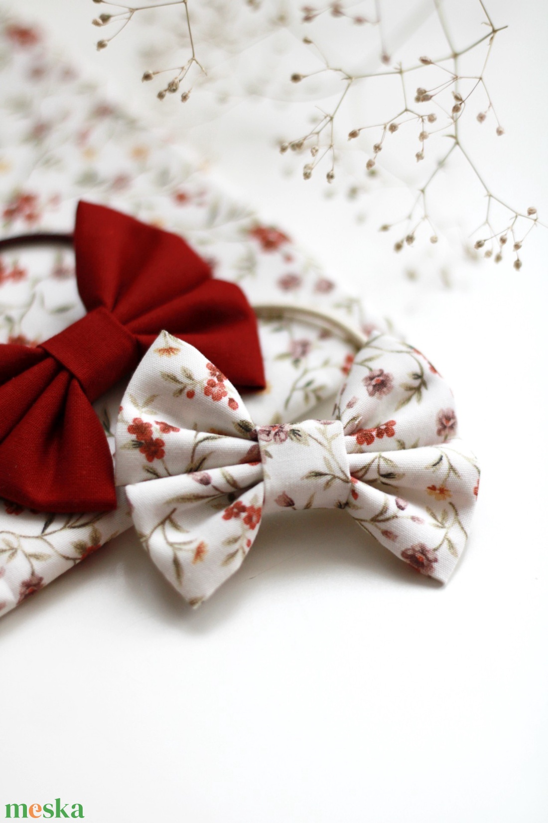 Virág mintás hajgumi - ruha & divat - hajdísz & hajcsat - hajgumi - Meska.hu