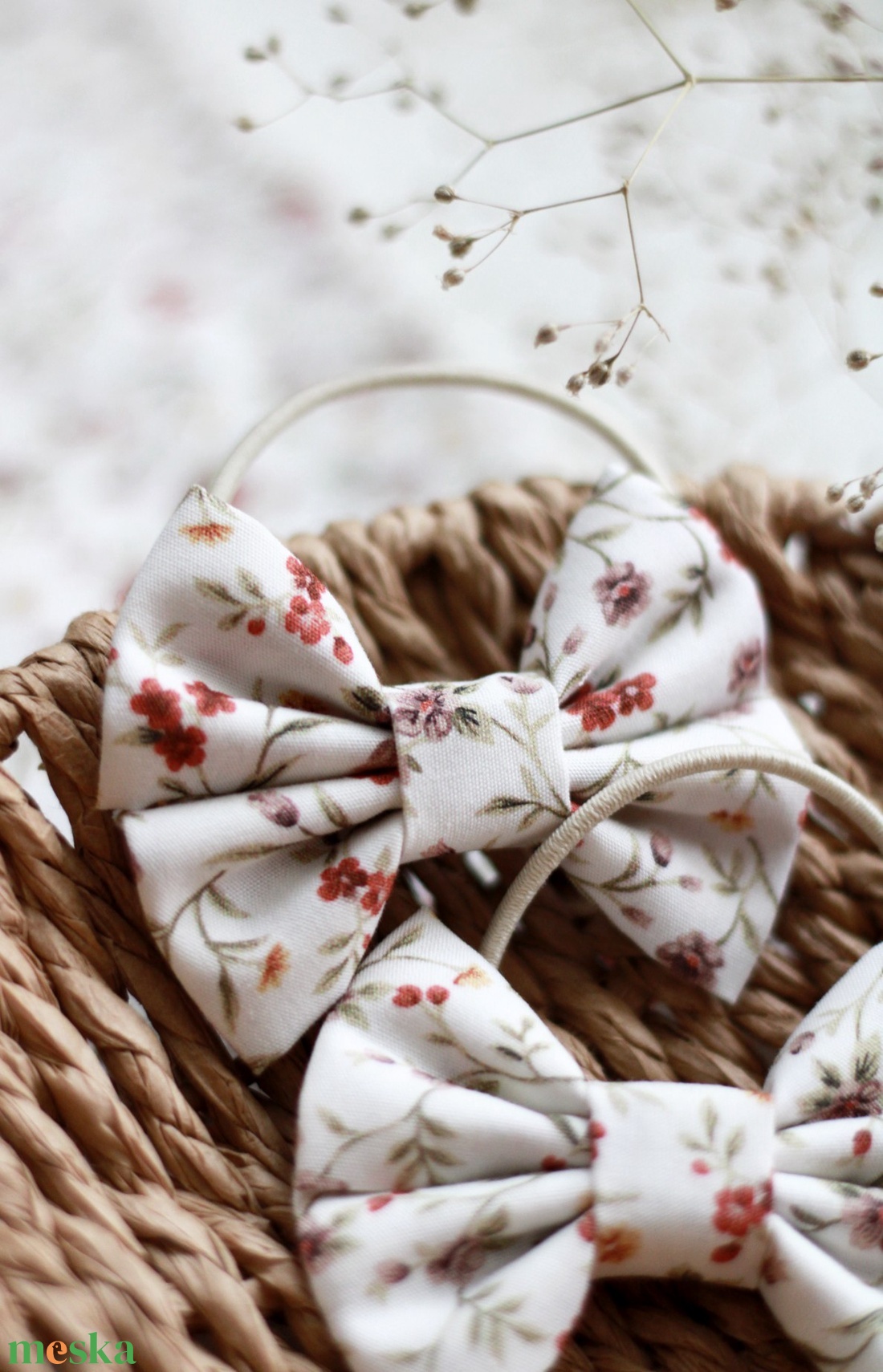 Virág mintás hajgumi - ruha & divat - hajdísz & hajcsat - hajgumi - Meska.hu