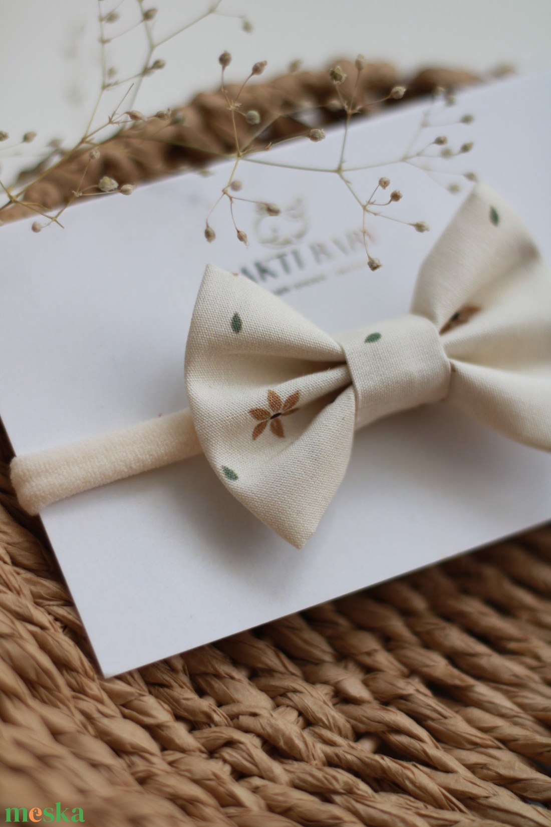  Virágos elasztikus baba fejpánt  - ruha & divat - hajdísz & hajcsat - hajráf & hajpánt - Meska.hu