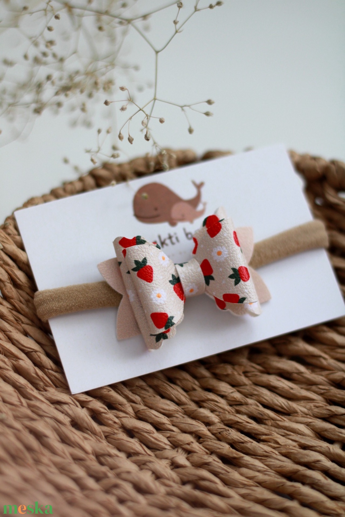 Epres elasztikus baba fejpánt - ruha & divat - hajdísz & hajcsat - hajráf & hajpánt - Meska.hu