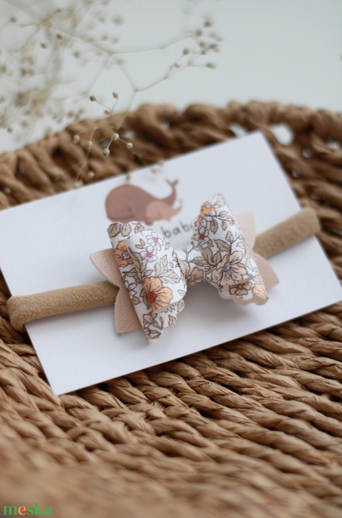 Daisy elasztikus baba fejpánt - ruha & divat - hajdísz & hajcsat - hajráf & hajpánt - Meska.hu